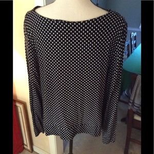 Pretty Philosophy polka dot tunic top - Size L